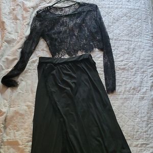 Black Bohemian Two-Piece